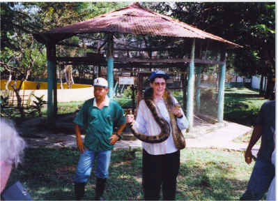 Ann with anaconda